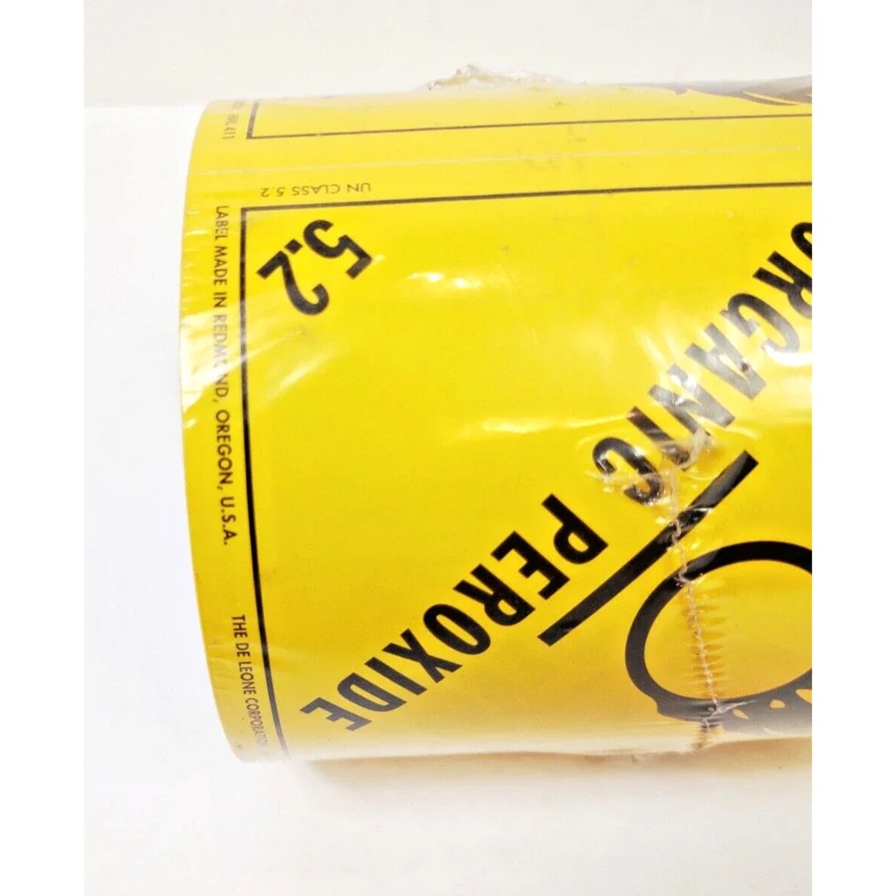 ORGANIC PEROXIDE Hazard Class 5.2 DOT Labels, 4
